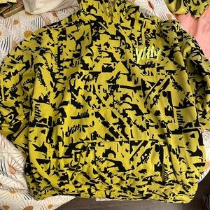 Yitty Olive Printed Oversized Hoodie Limited Edition